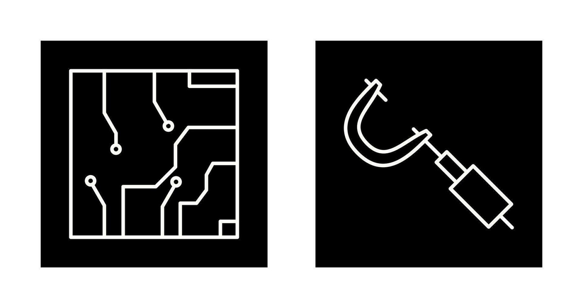 elektrisch Schaltkreis und Mikrometer Symbol vektor