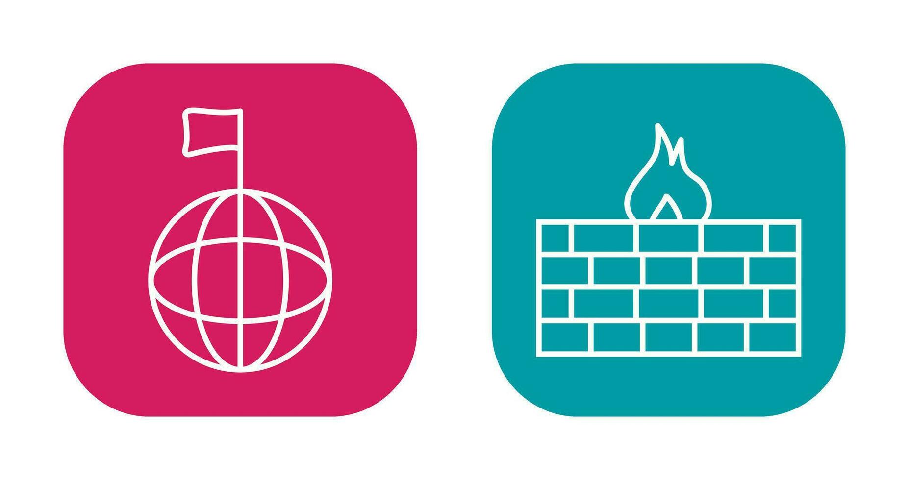 global Signal und Firewall Symbol vektor