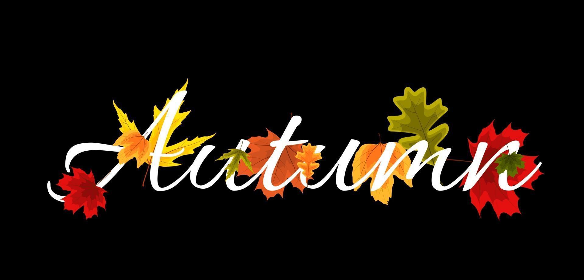 Herbst natürliche Blätter Hintergrund. Vektor-Illustration vektor
