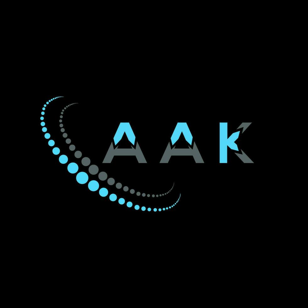 aak Brief Logo kreatives Design. ein einzigartiges Design. vektor