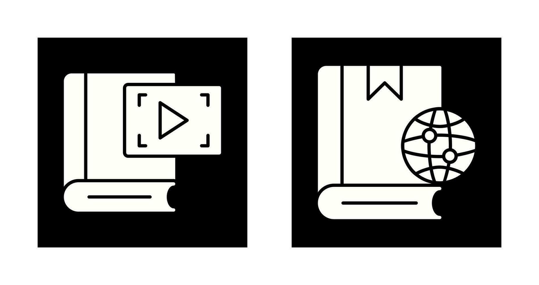 Video Recorder und Globus Symbol vektor