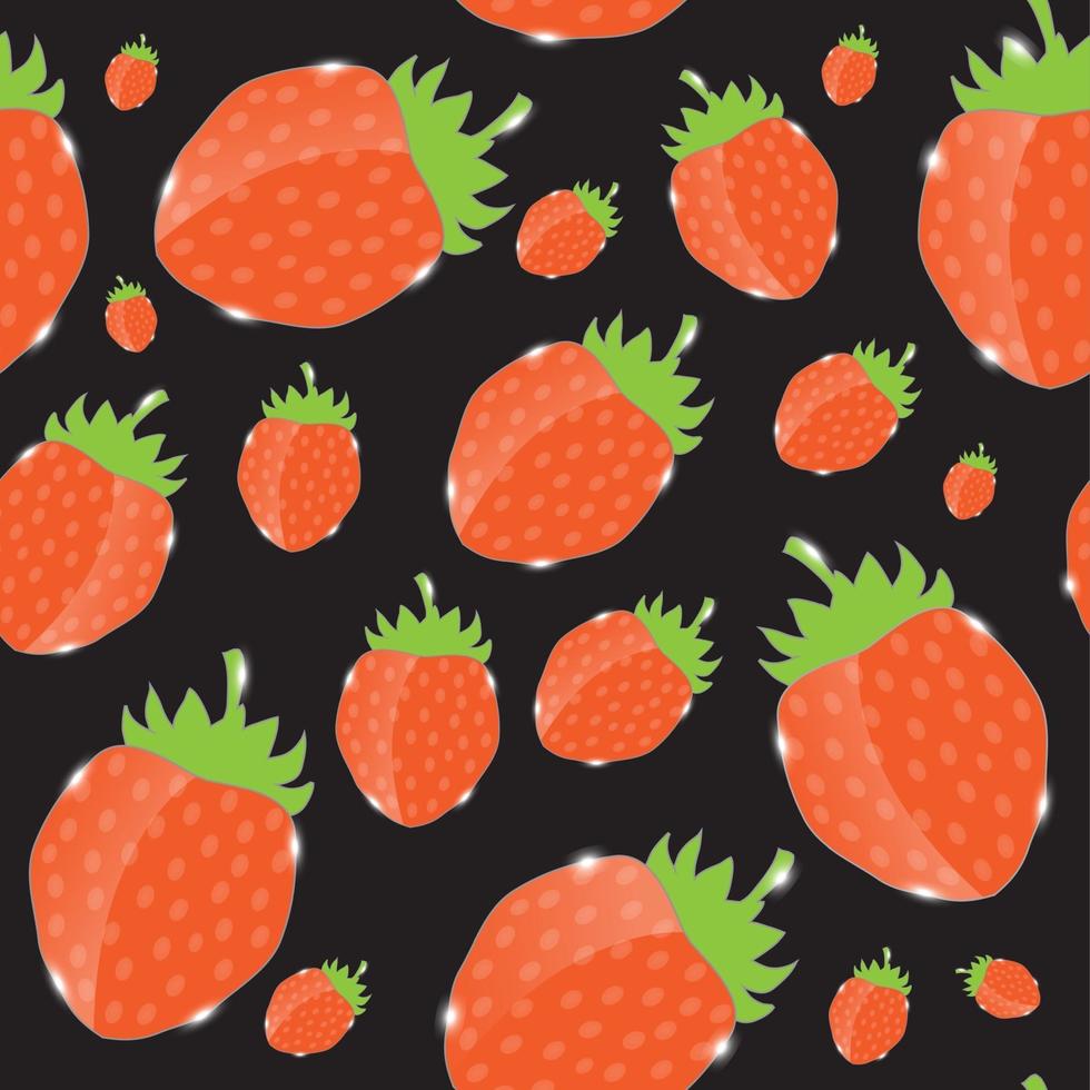 Erdbeer abstrakter hypnotischer Hintergrund. Vektor-Illustration vektor