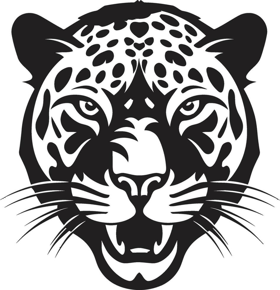 auf das jagen schwarz Leopard Vektor Emblem katzenartig Exzellenz schwarz Vektor Leopard Logo