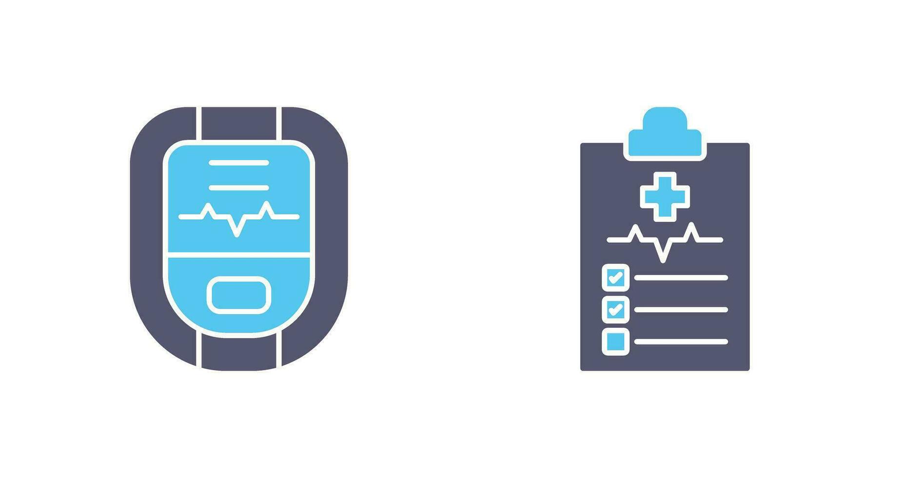 Oximeter und medizinisch Symbol vektor