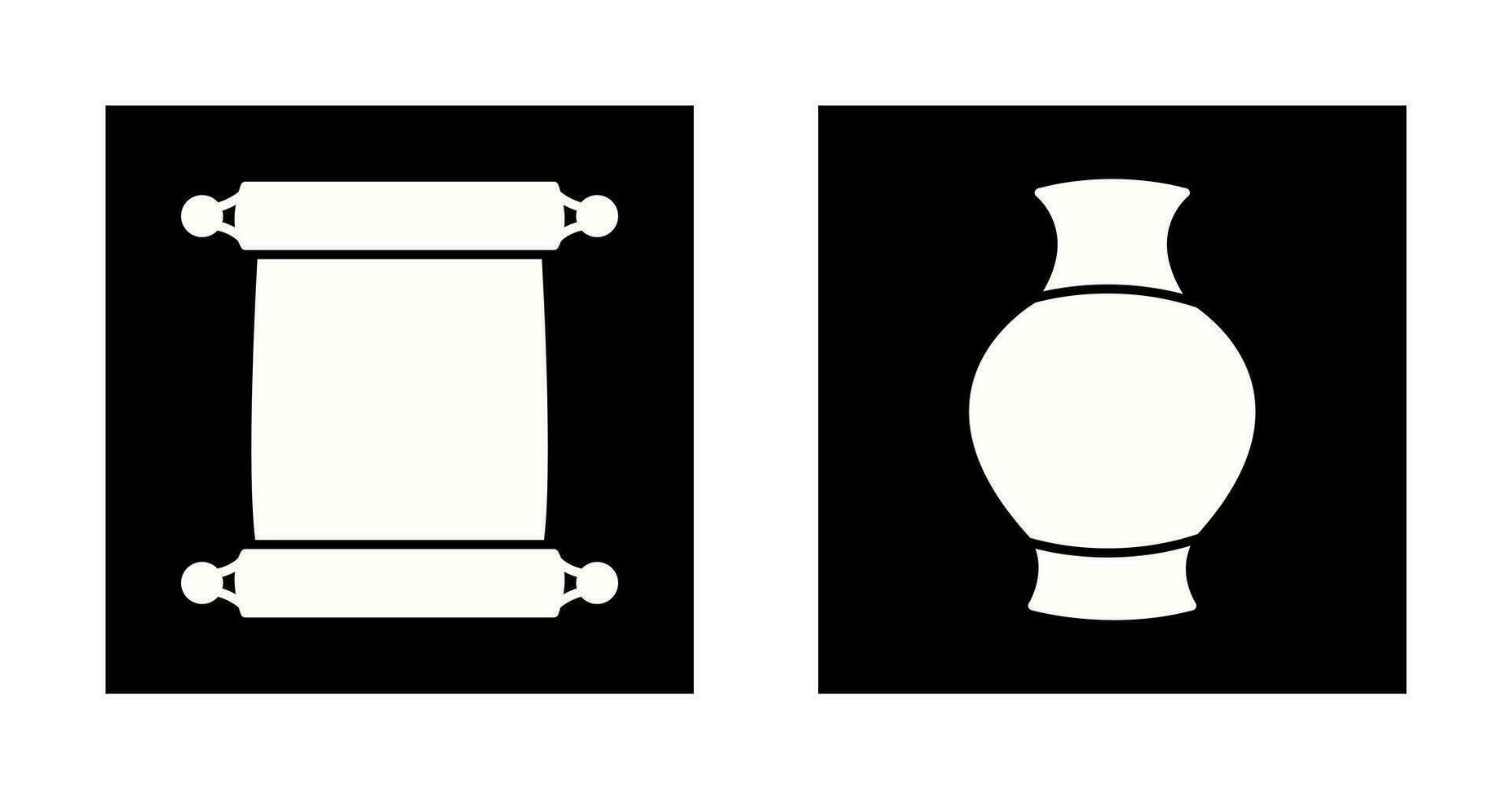 scrollen von Papier und Antiquität Symbol vektor