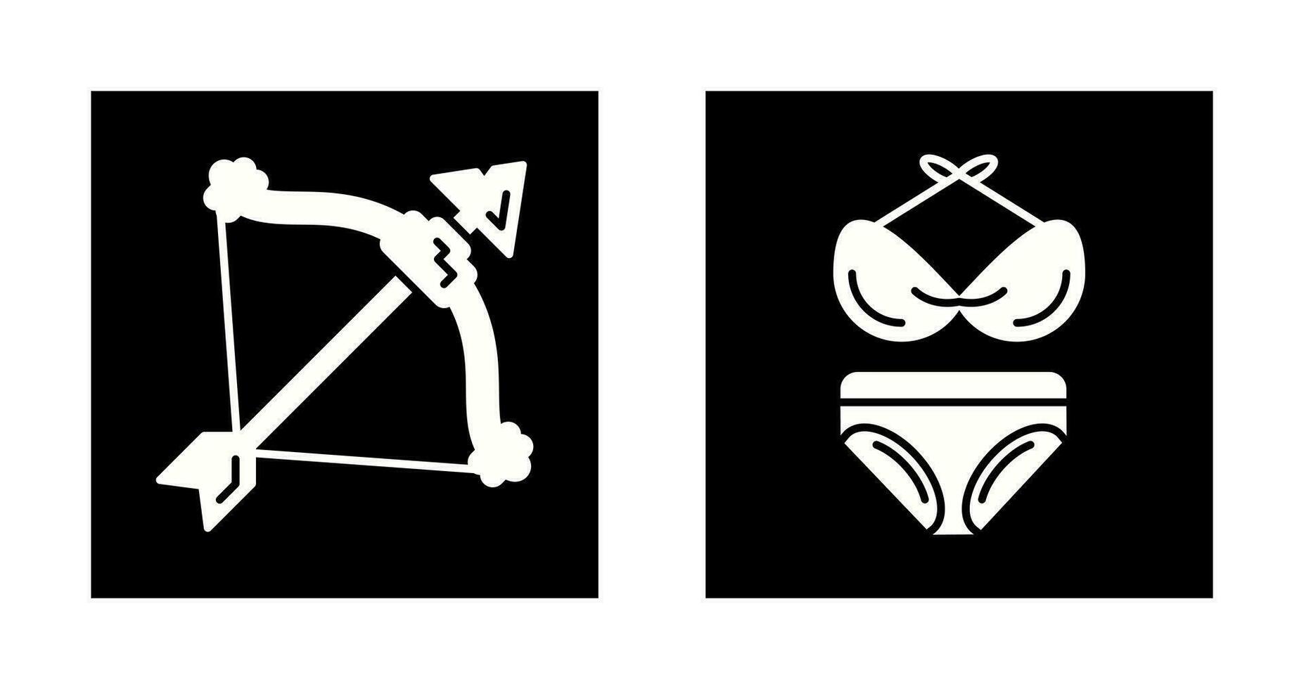 armbåge och bikini ikon vektor