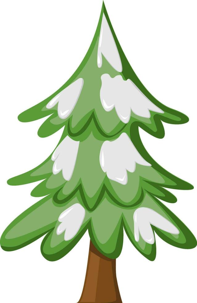 Weihnachten Baum im eben Stil. Tanne Baum. Inschrift zum Postkarte, Einladung, Poster, Banner vektor