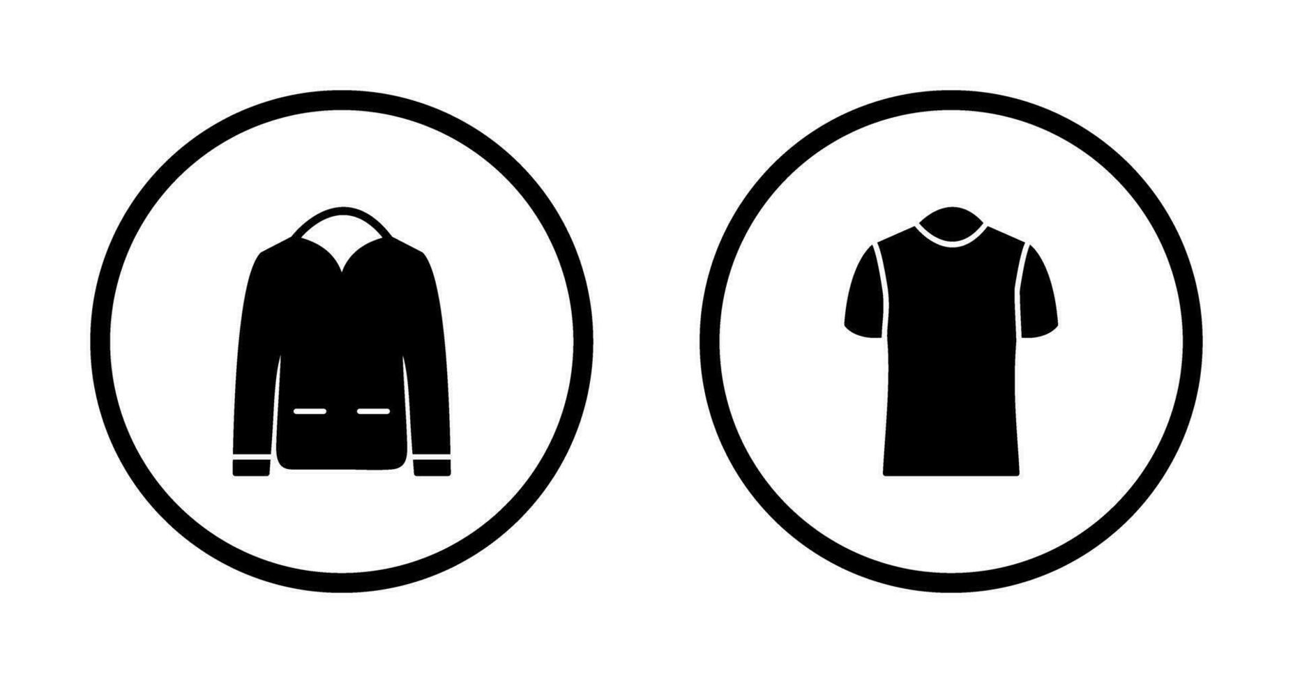 Herren Jacke und Polo Hemd Symbol vektor