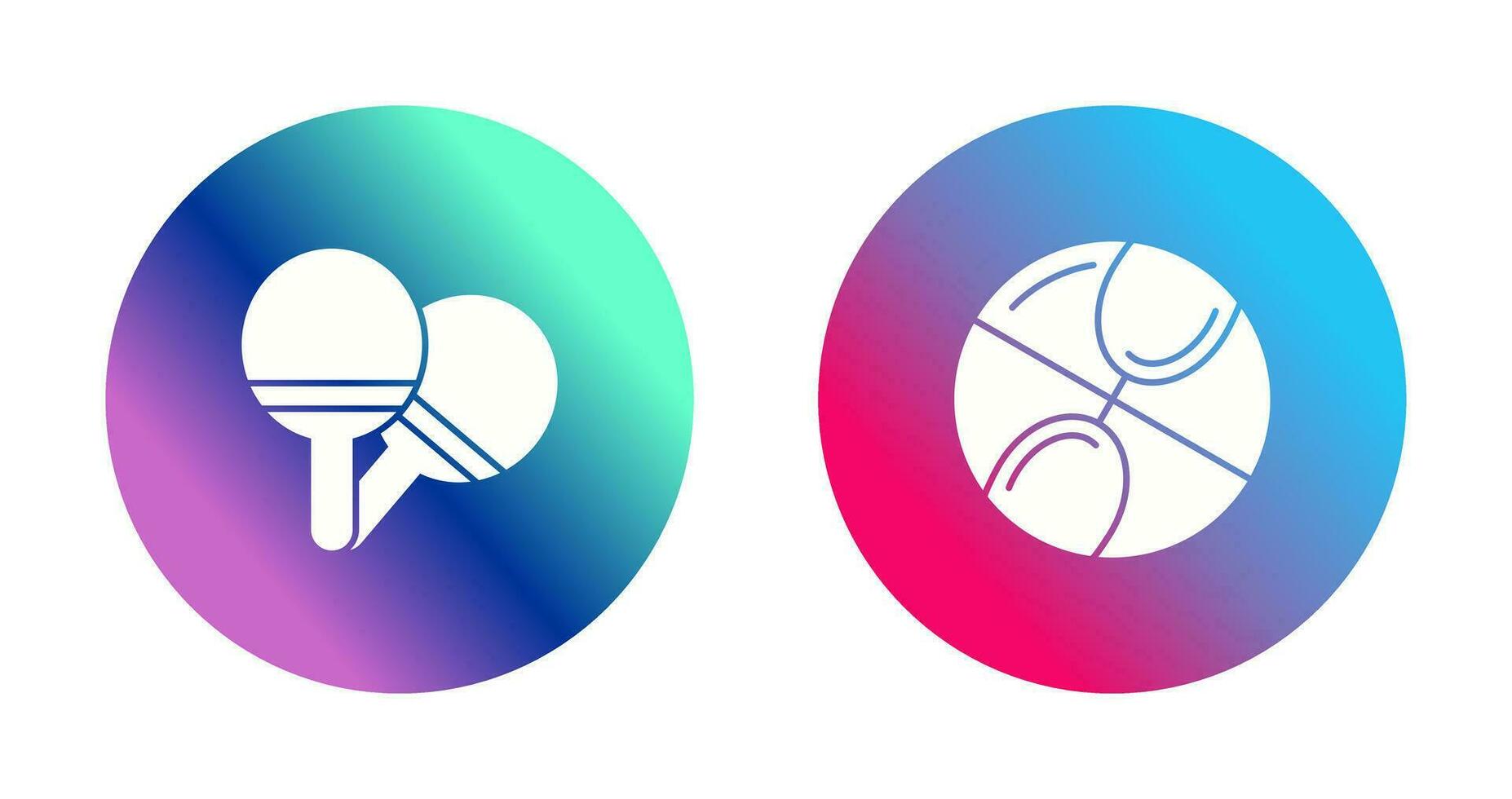 Klingeln Pong und Basketball Symbol vektor