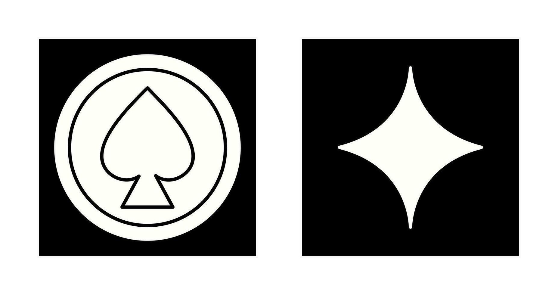 Spaten und Diamant Symbol vektor