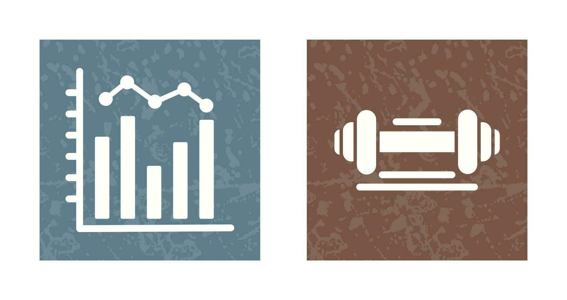 Histogramm und Gewicht Symbol vektor