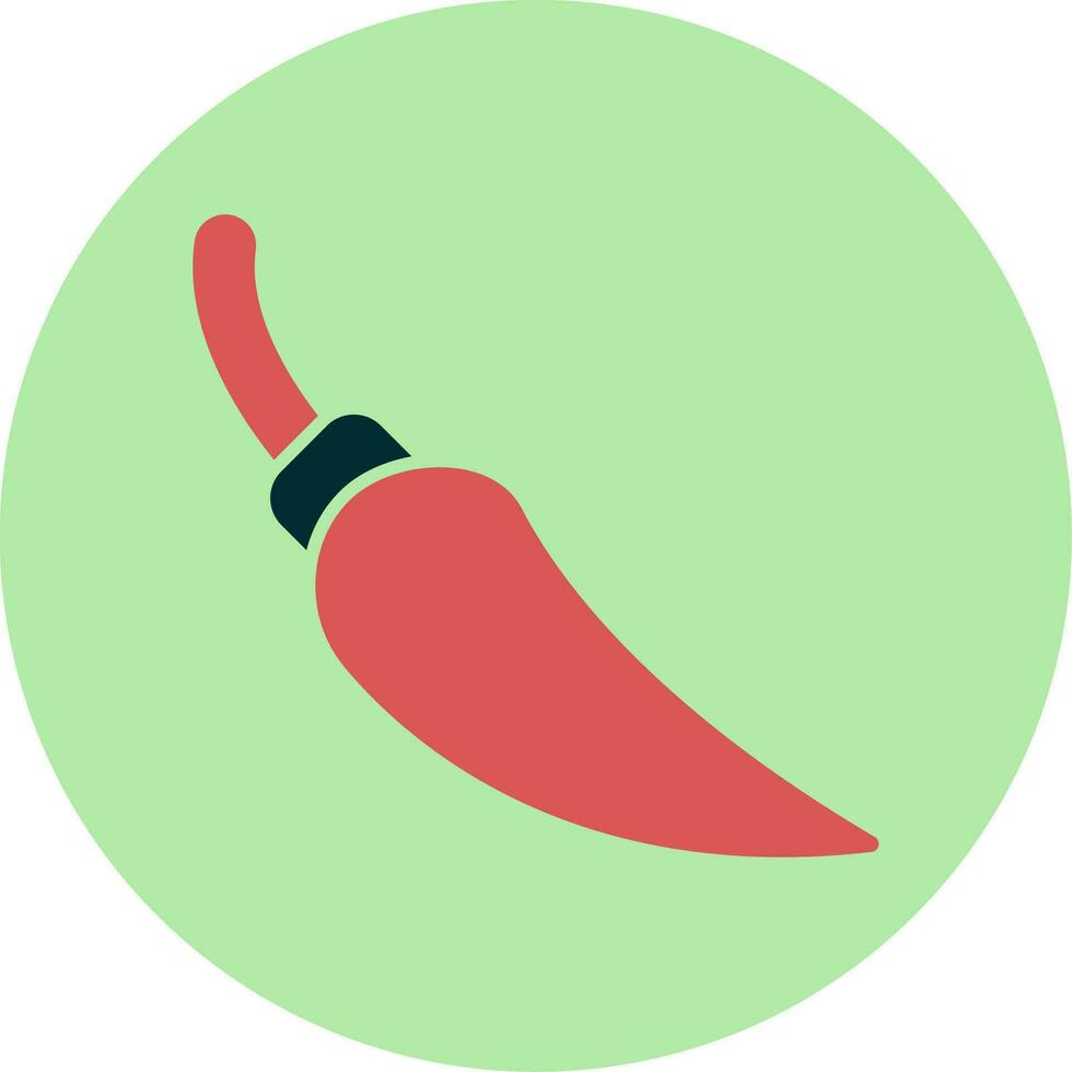 Chili Pfeffer Vektor Symbol