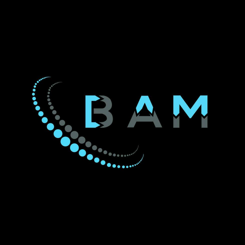 bam brev logotyp kreativ design. bam unik design. vektor