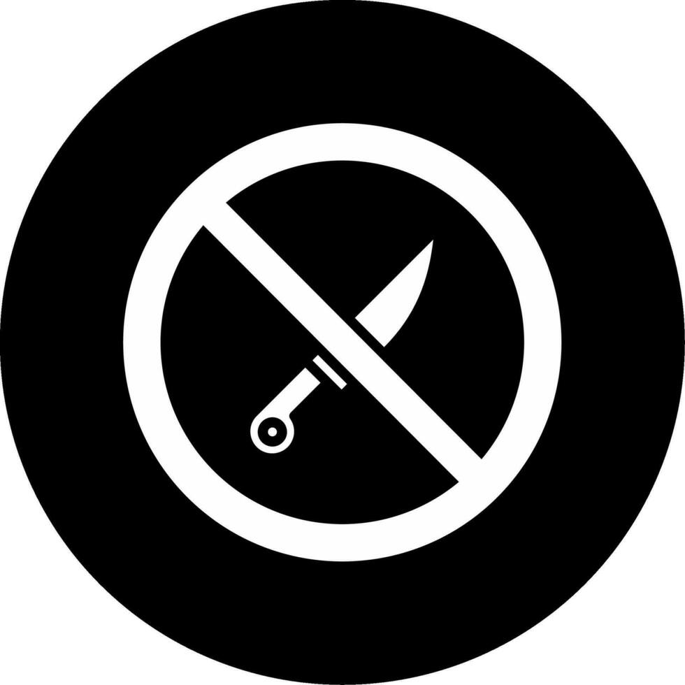 Nein Messer Vektor Symbol