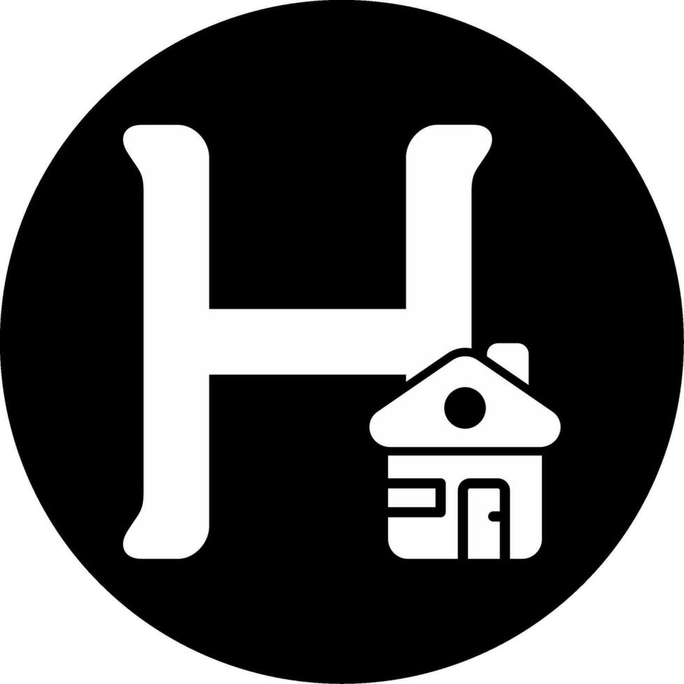 Hauptstadt h Vektor Symbol