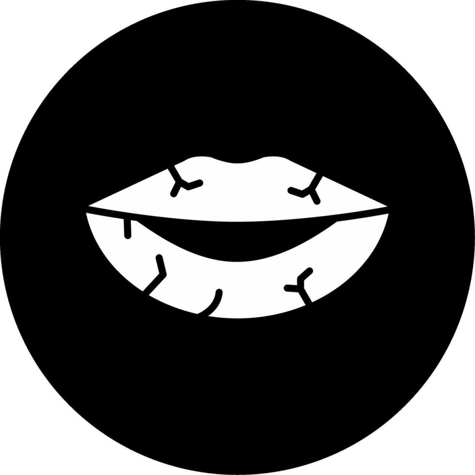 getrocknet Lippen Vektor Symbol