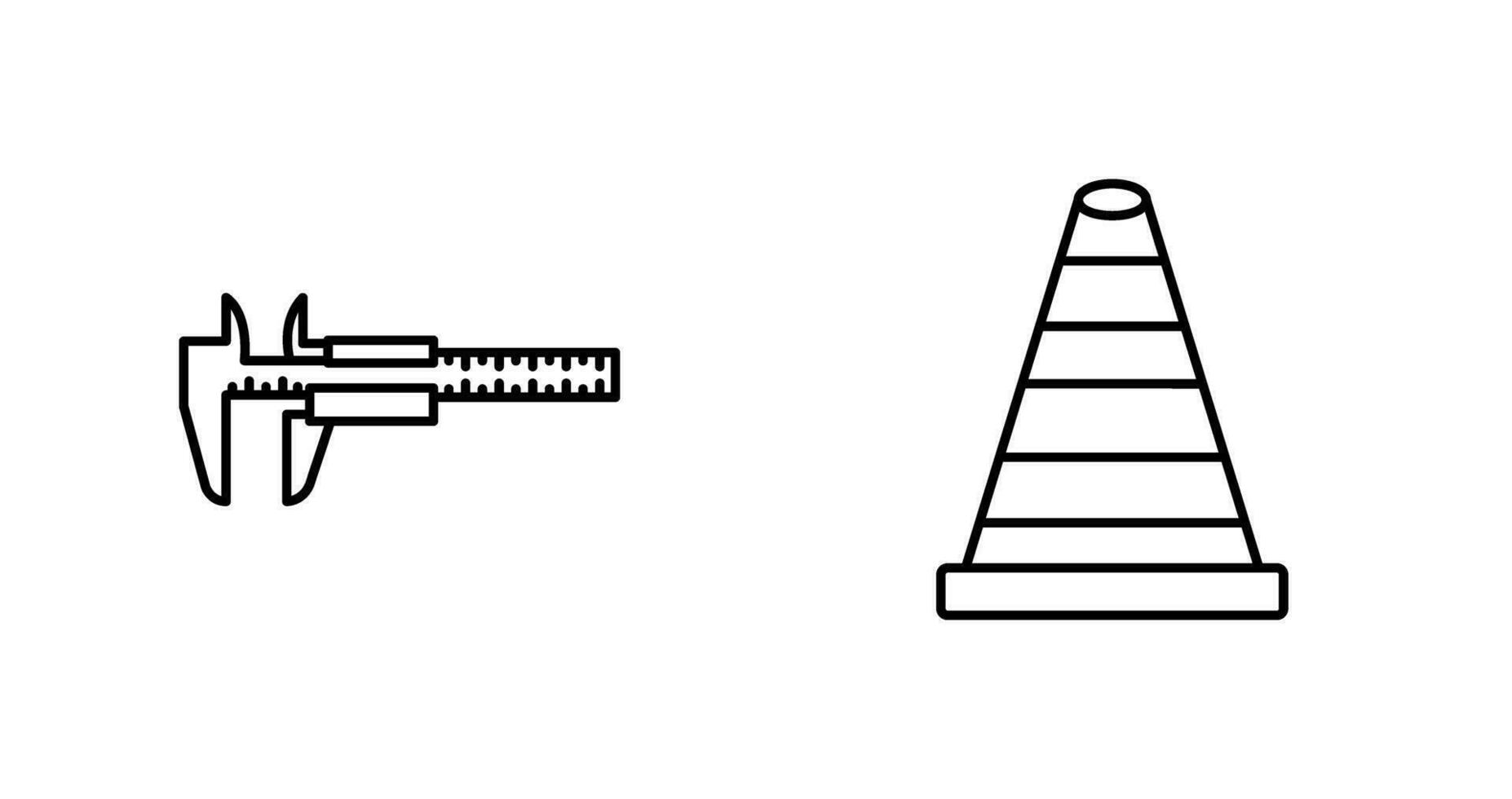 Kegel und Bremssättel Symbol vektor