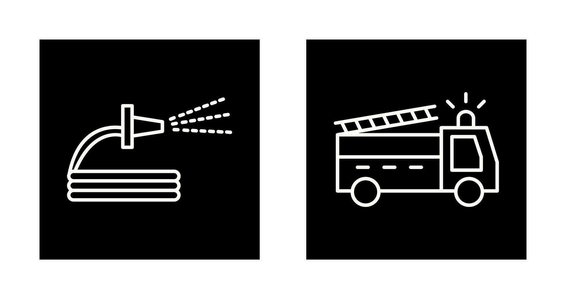 Sprühen Wasser und Feuer LKW Symbol vektor