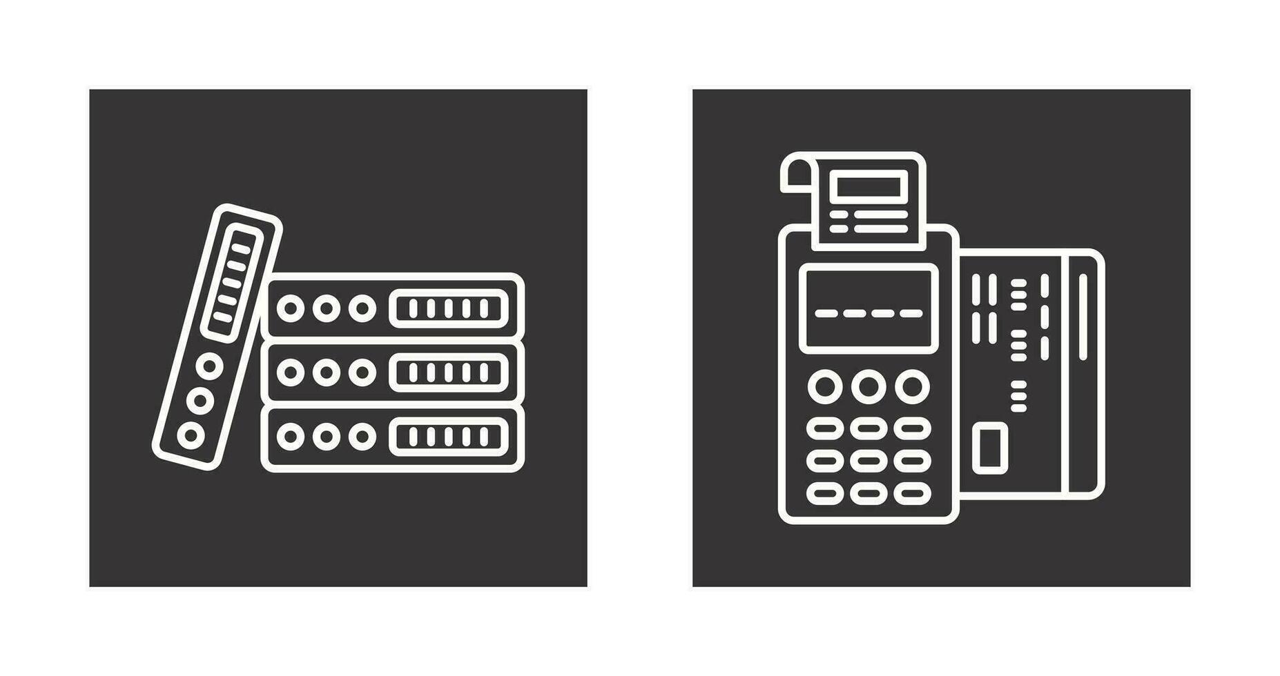 Bindemittel und pos Terminal Symbol vektor