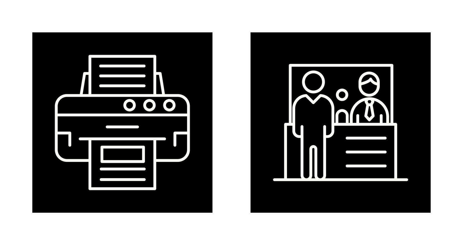 Drucker und Kasse Anzahlung Symbol vektor