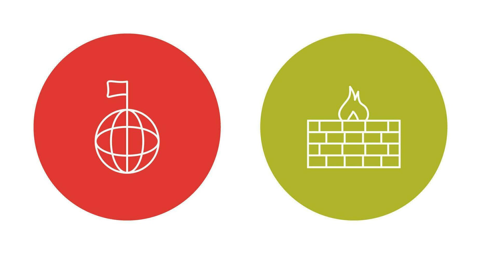 global Signal und Firewall Symbol vektor