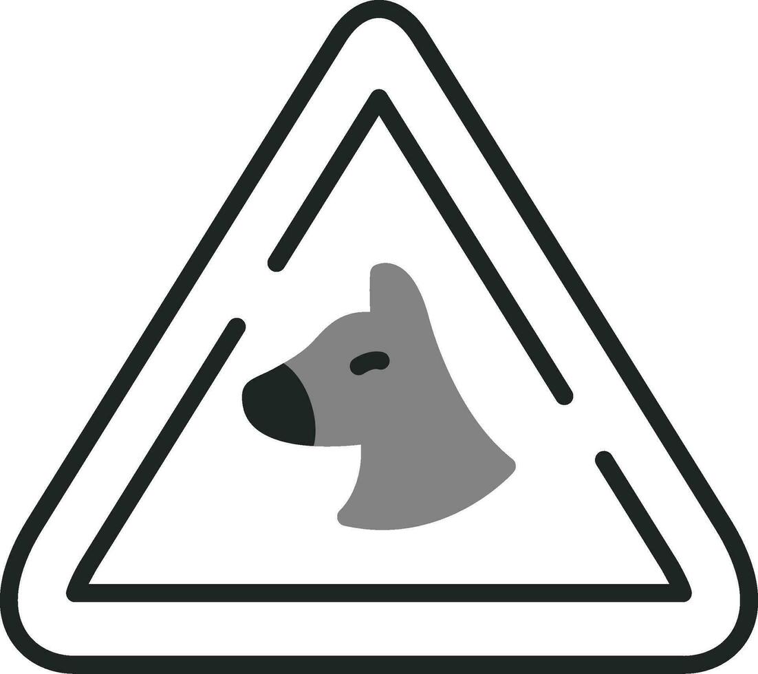 Hund-Vektor-Symbol vektor