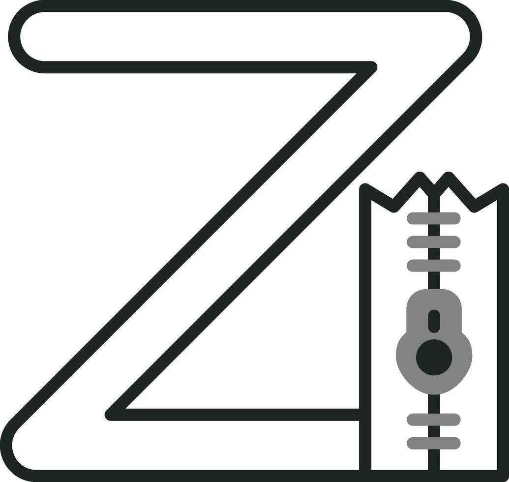 klein z Vektor Symbol