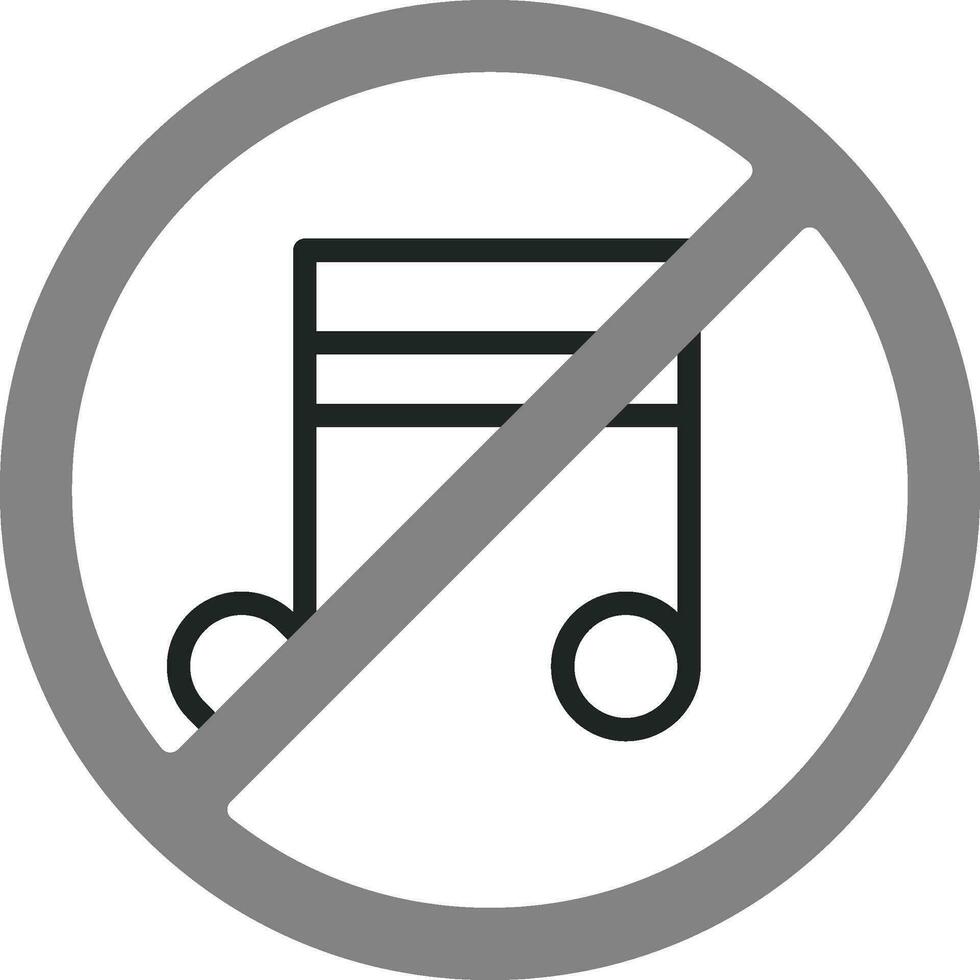 kein Musikvektorsymbol vektor