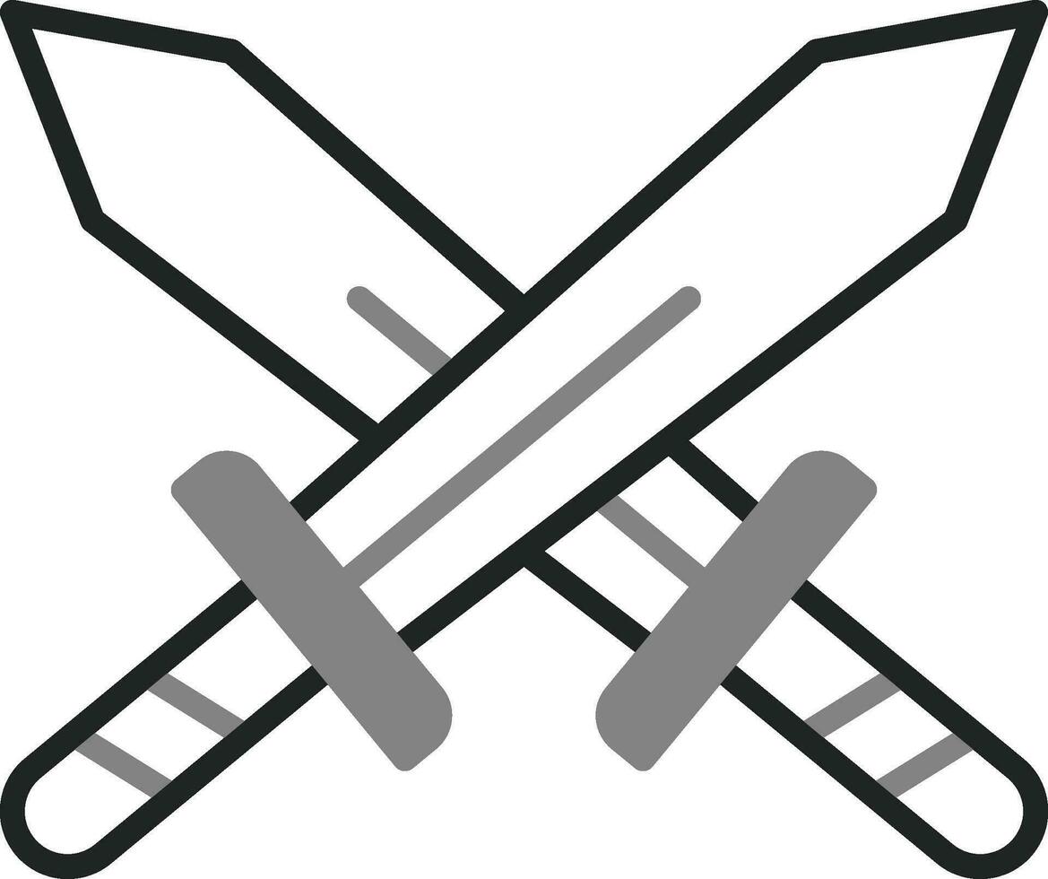 Schwert-Vektor-Symbol vektor