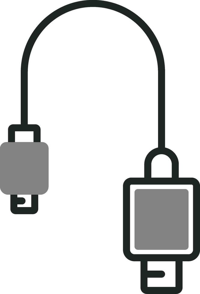 Vektorsymbol für USB-Kabel vektor