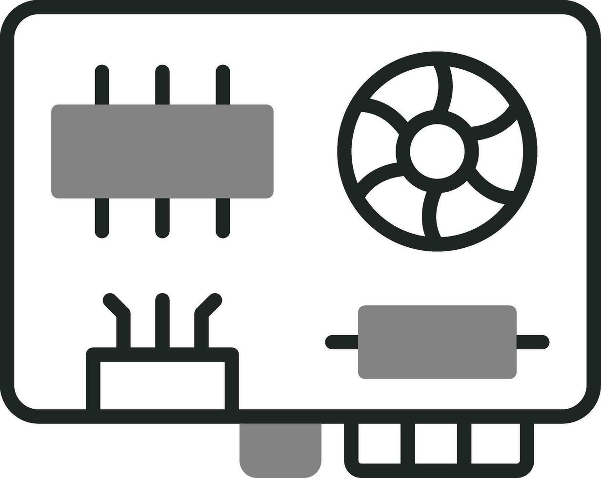 Motherboard-Vektorsymbol vektor