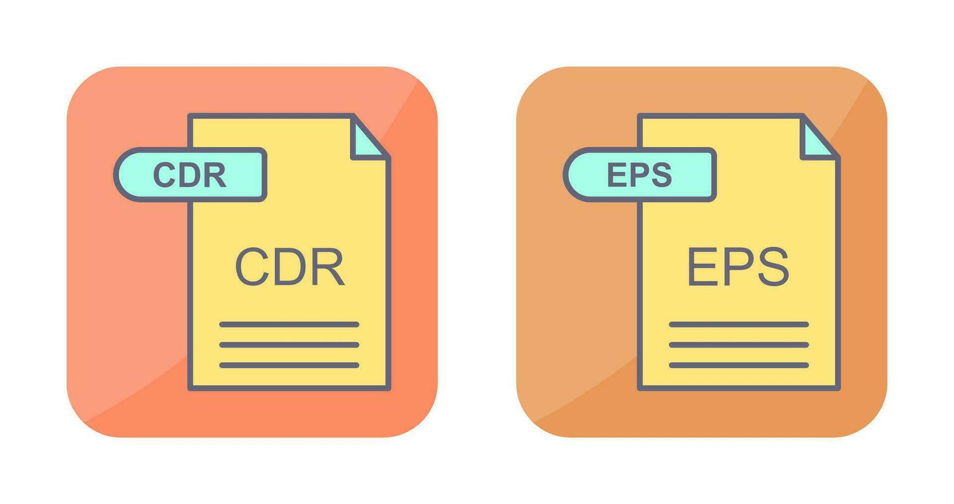 cdr und eps Symbol vektor