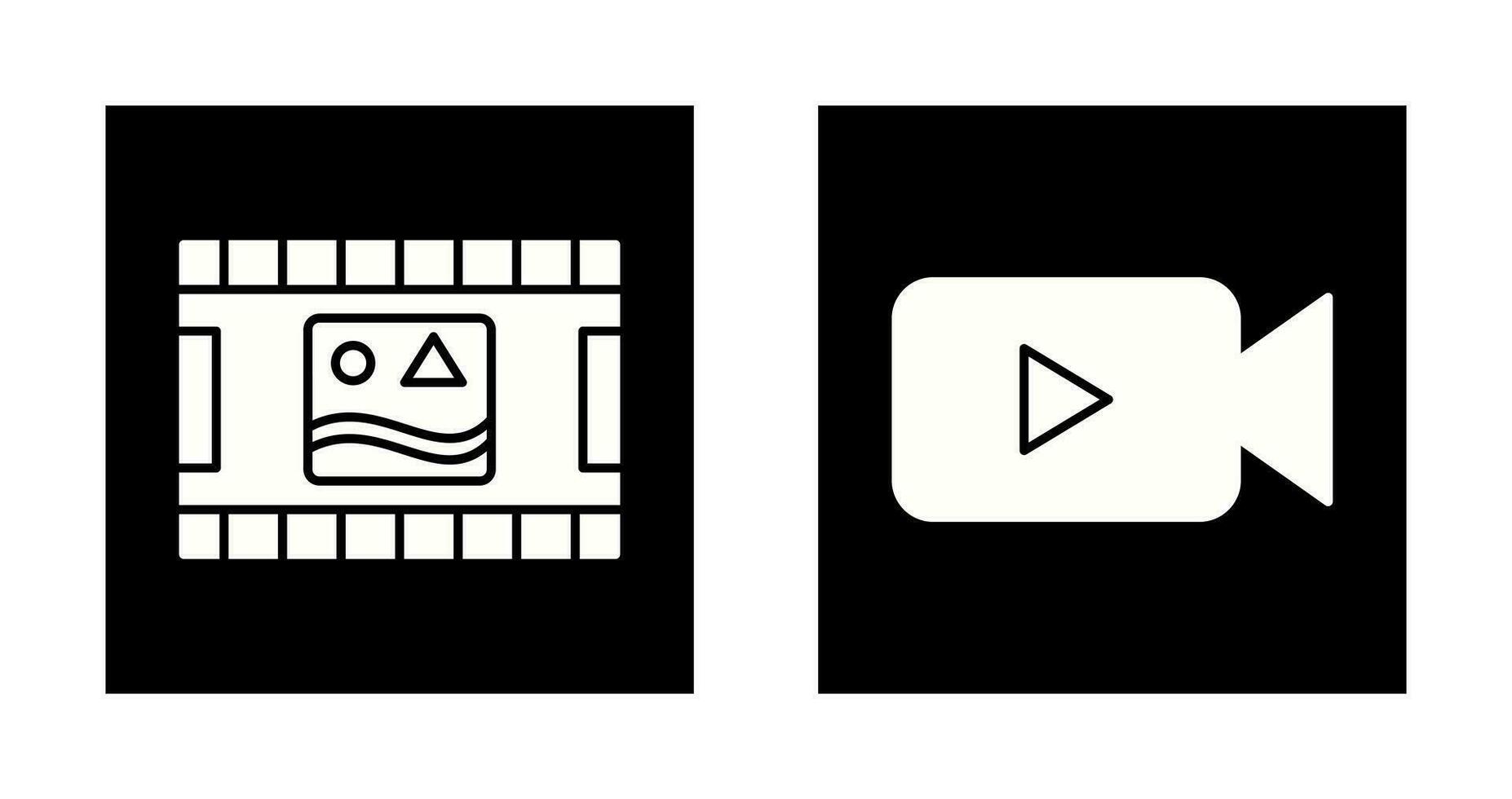 Bilder Spule und Video Symbol vektor