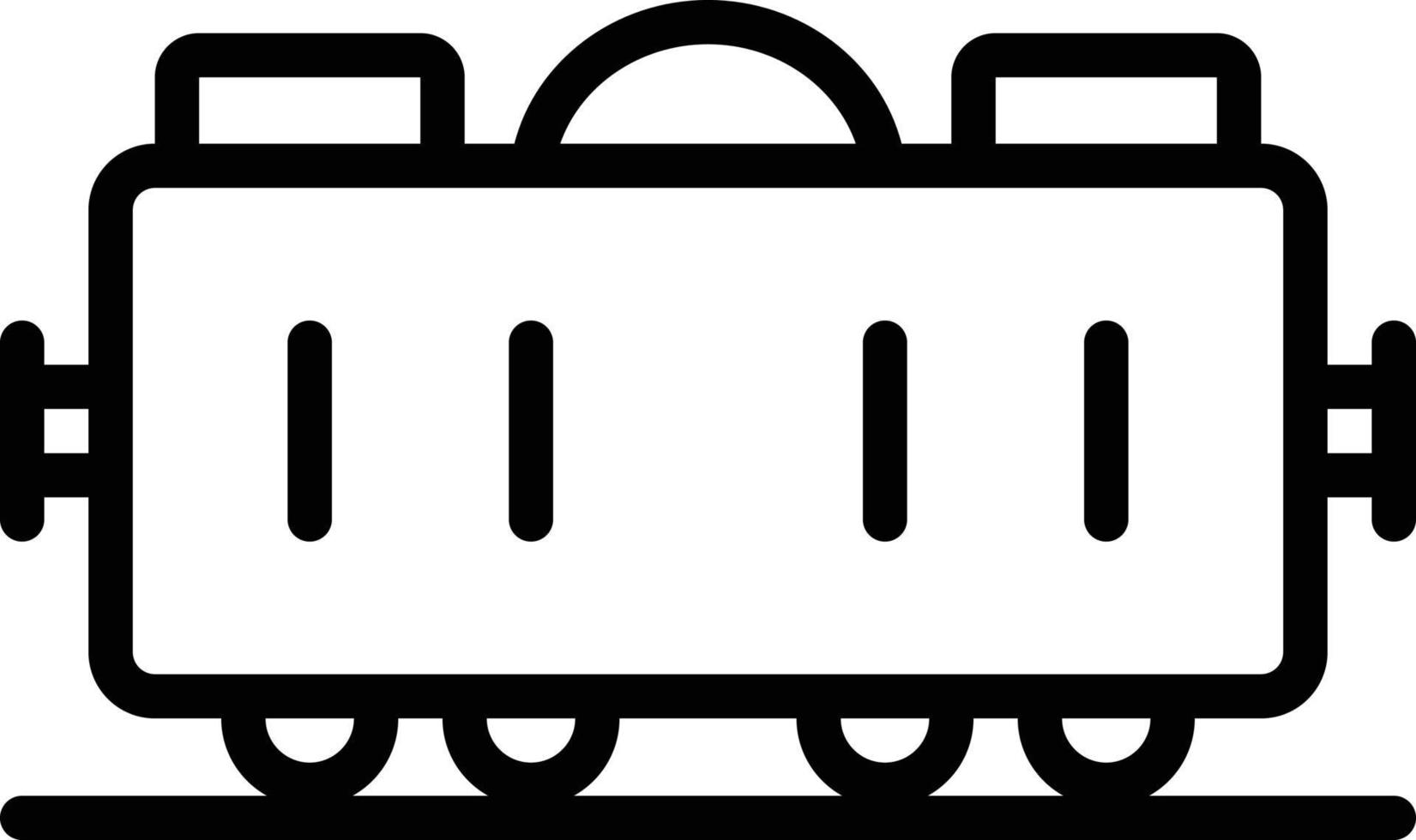 Liniensymbol für Güterzug vektor