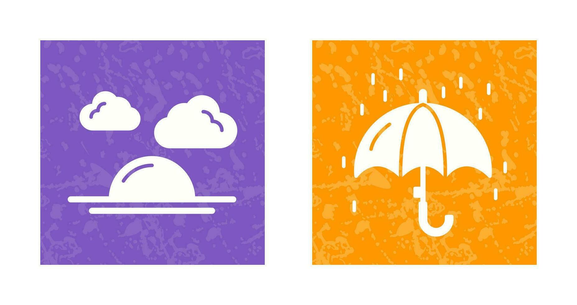 Sonnenschein und regnet Symbol vektor