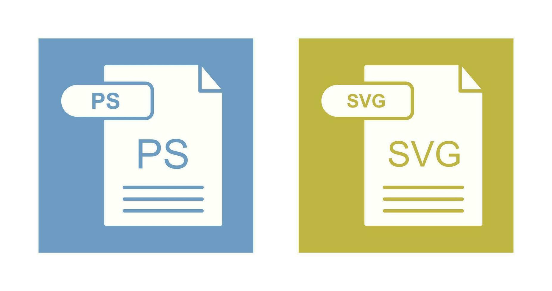 ps und svg Symbol vektor