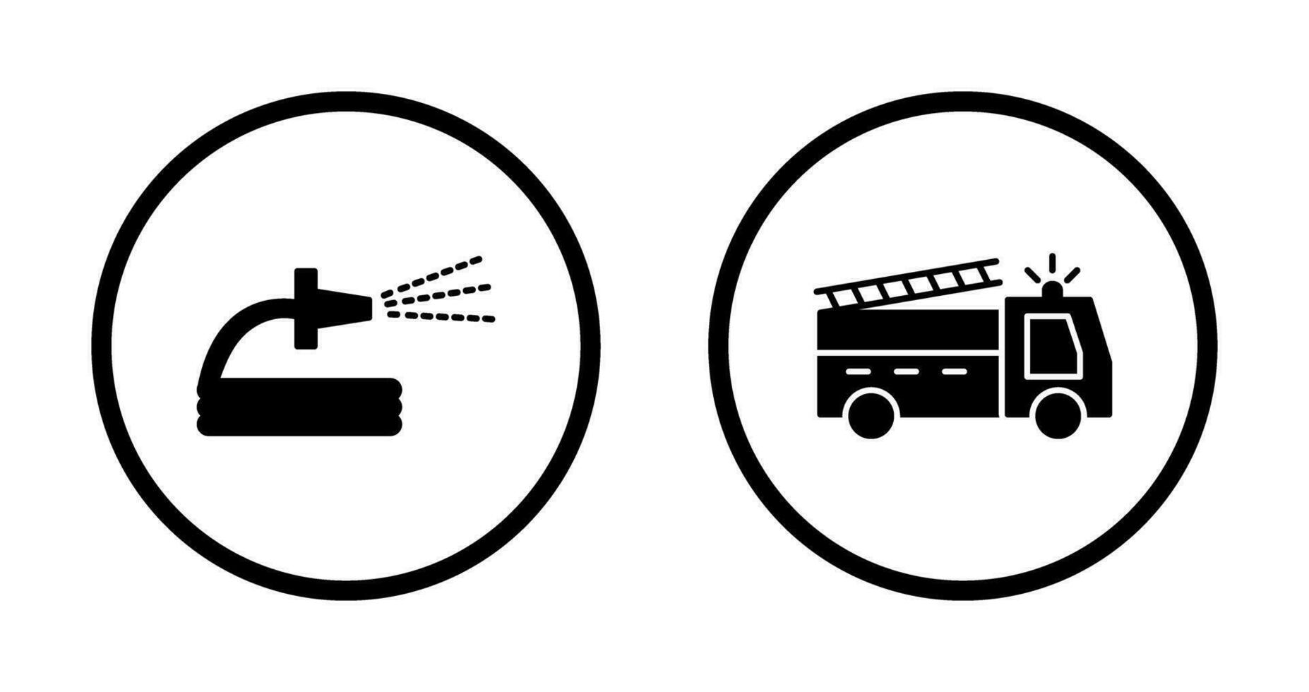 Sprühen Wasser und Feuer LKW Symbol vektor