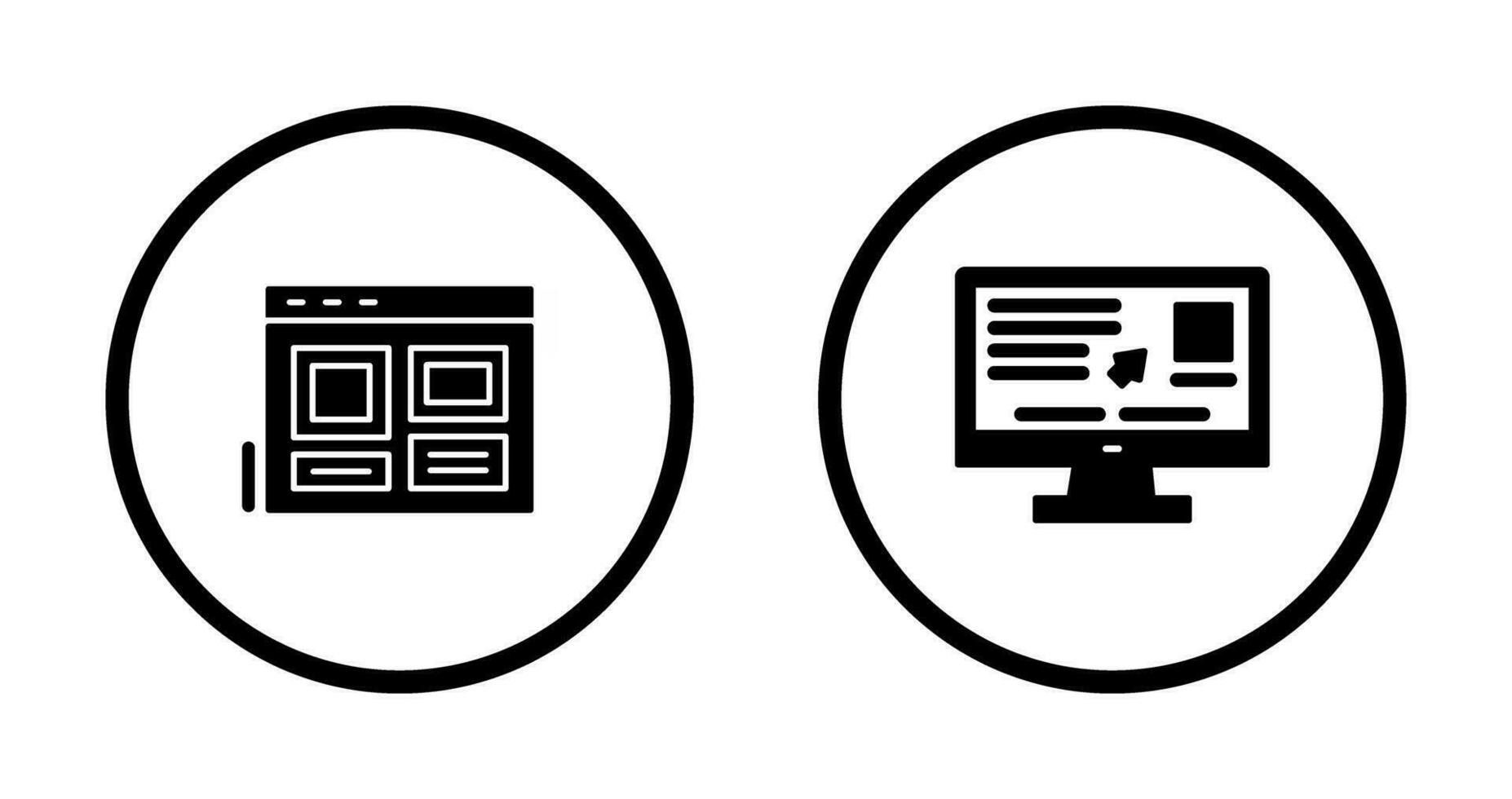 Layout und Benutzerfreundlichkeit Symbol vektor