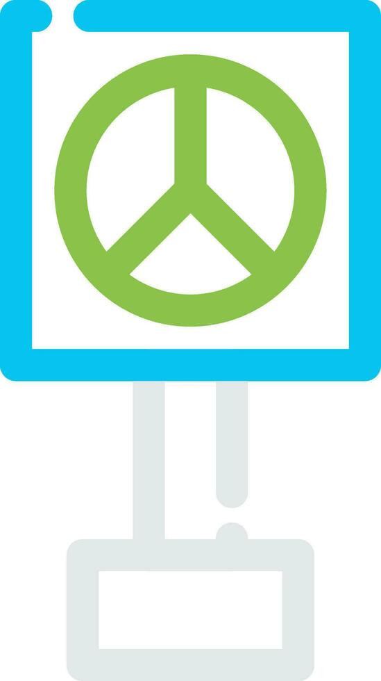 Peace-Zeichen kreatives Icon-Design vektor