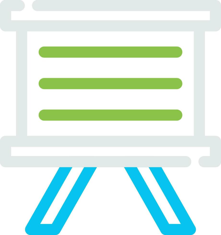 Whiteboard kreatives Icon-Design vektor