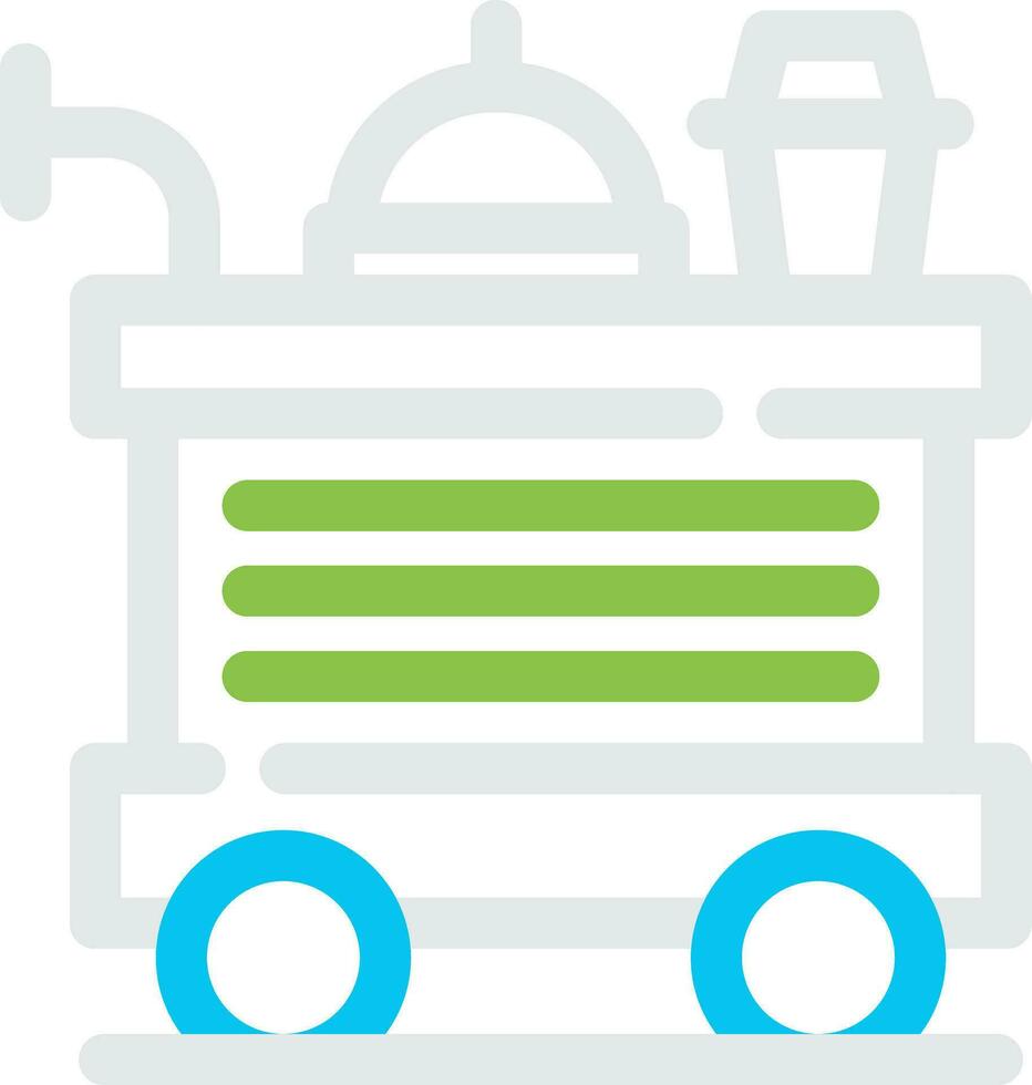 Food Trolley kreatives Icon-Design vektor