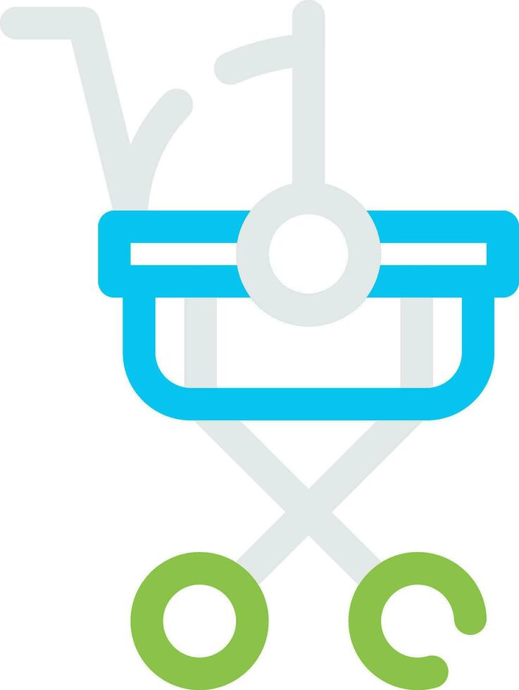 Kinderwagen kreativ Symbol Design vektor