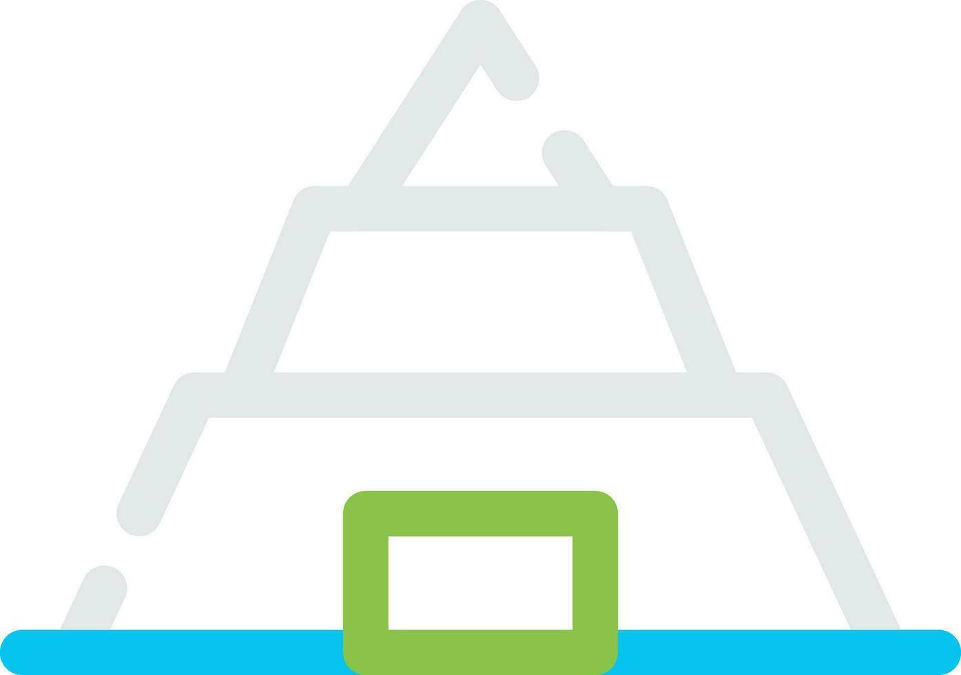 Pyramide kreatives Icon-Design vektor