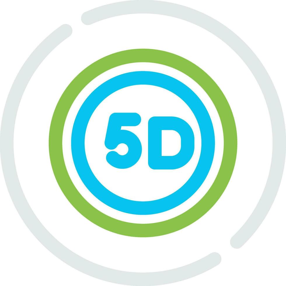 5d Daten Lager kreativ Symbol Design vektor