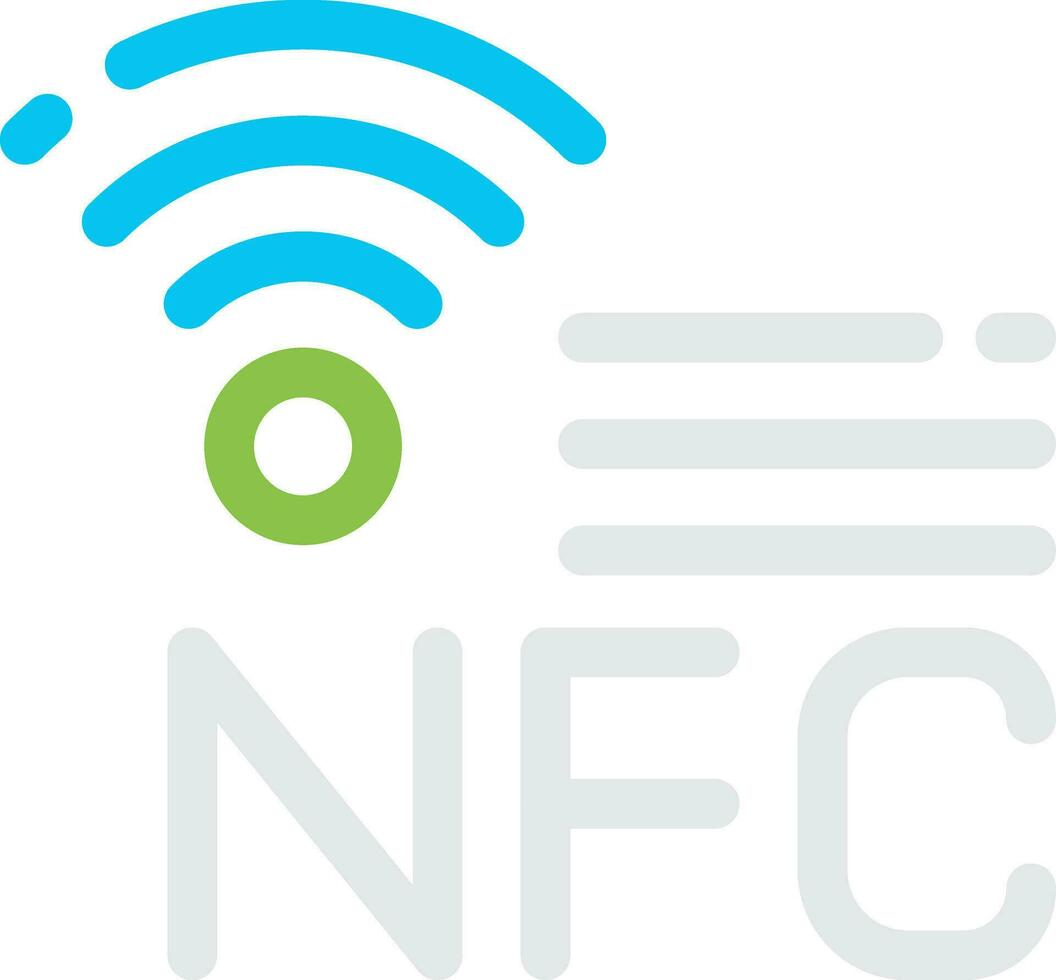 nfc kreativ ikon design vektor