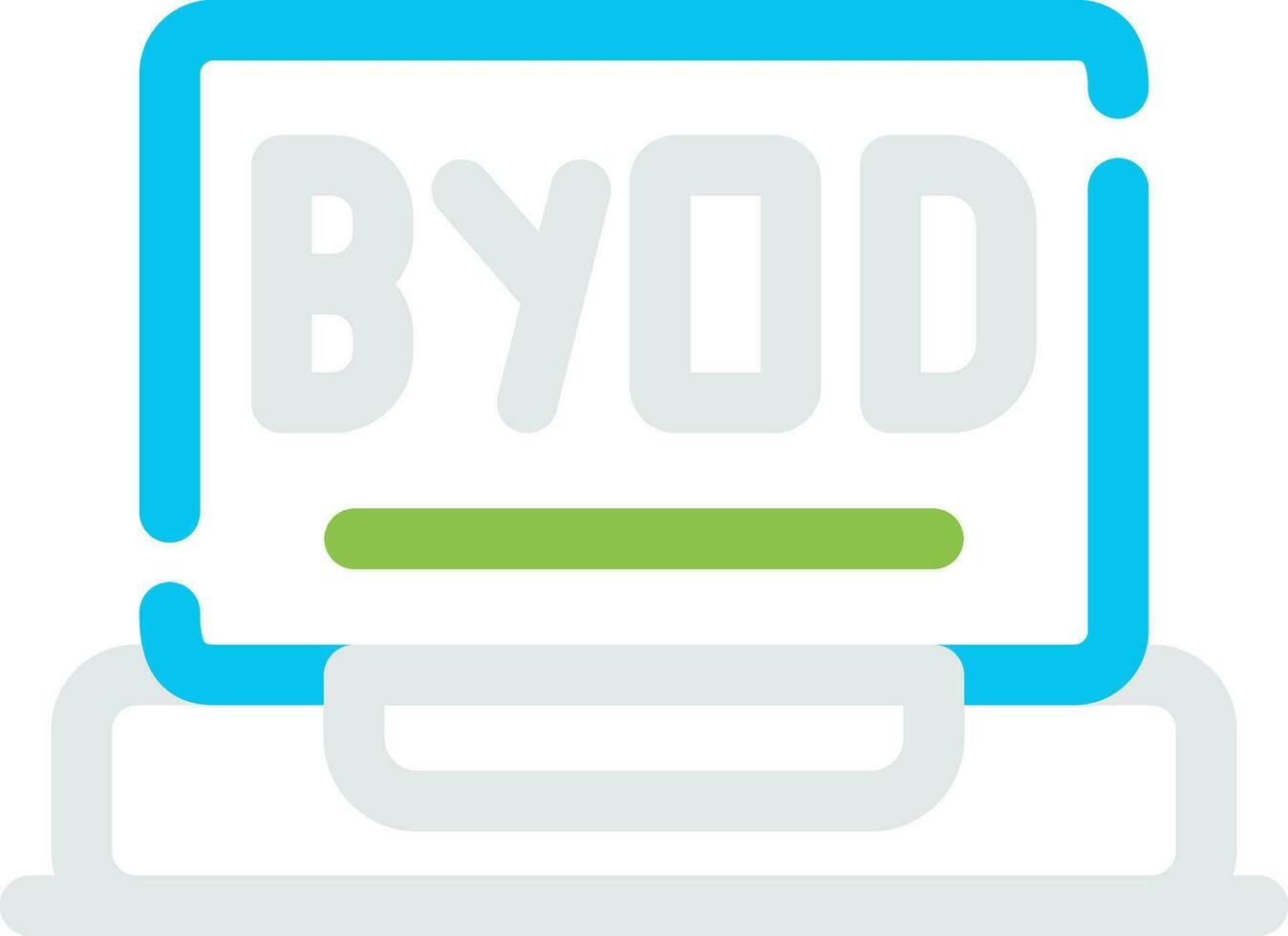 byod Tour kreativ Symbol Design vektor