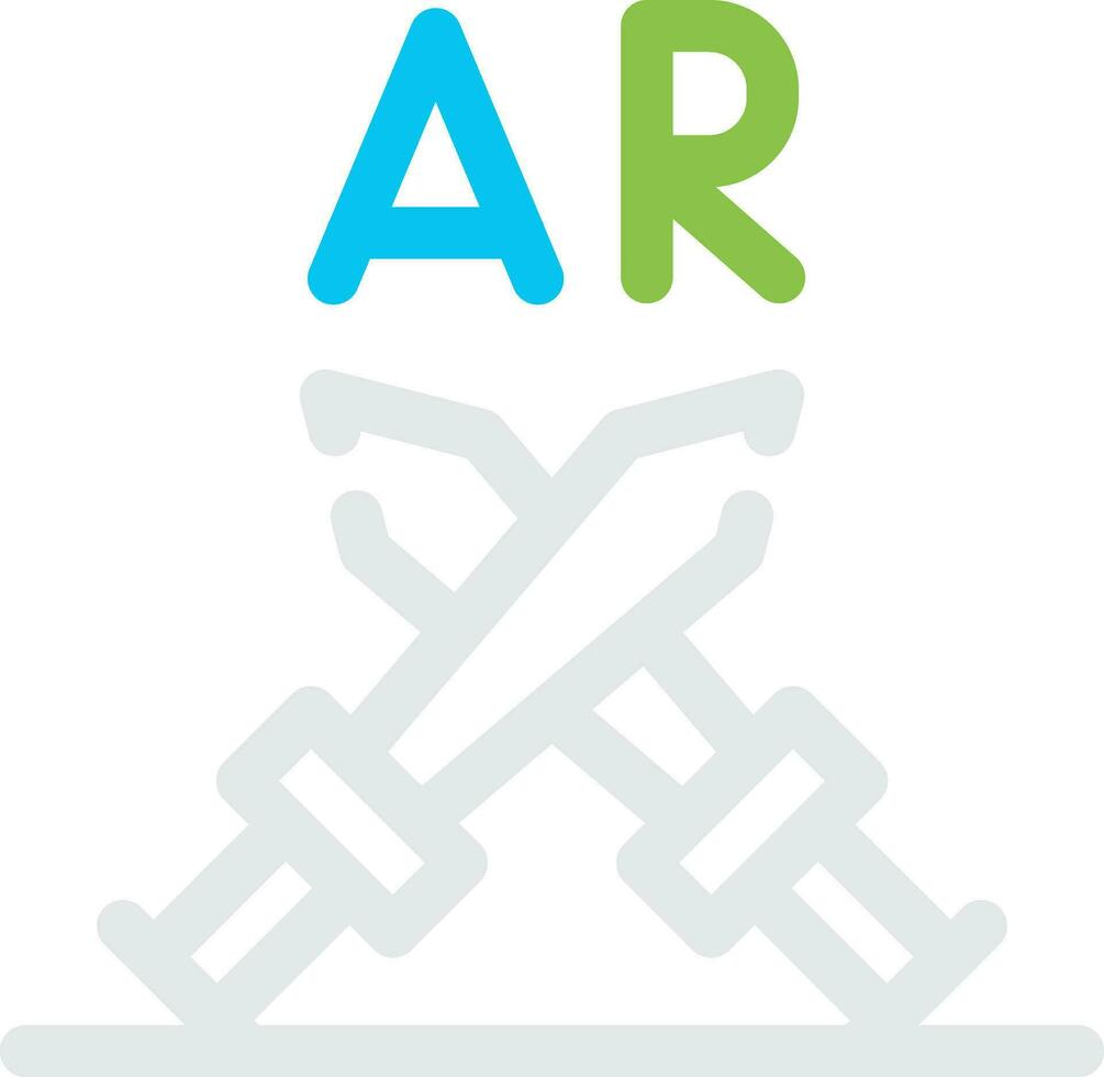 ar Kampf kreativ Symbol Design vektor