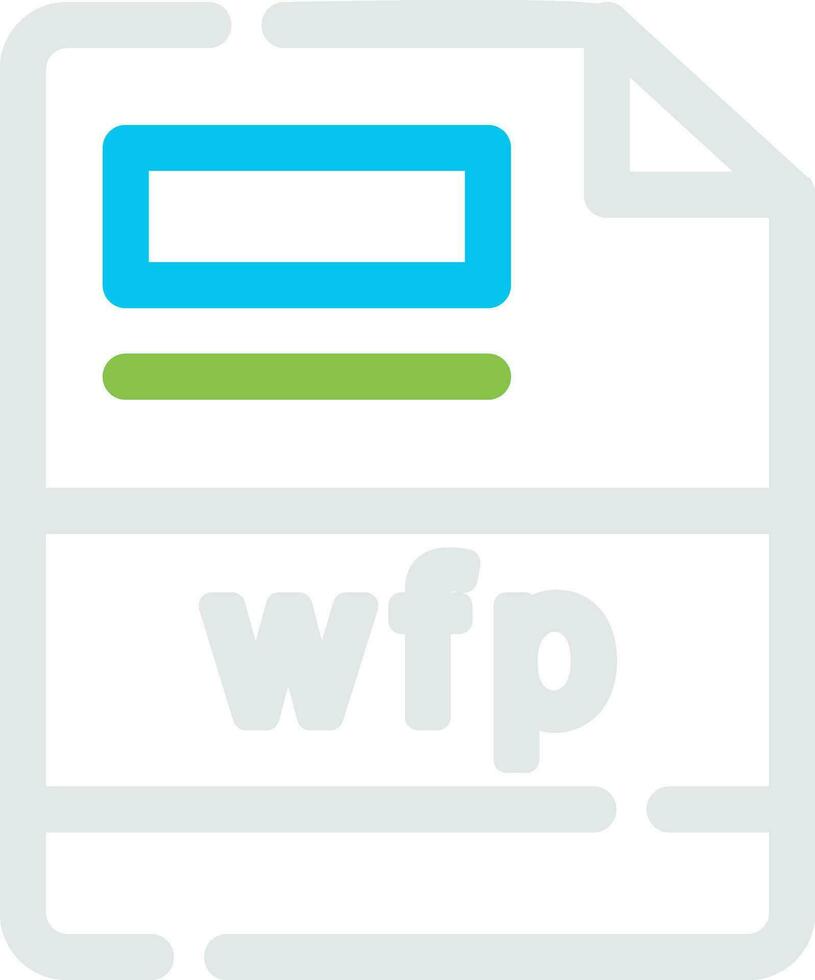wfp kreativ ikon design vektor