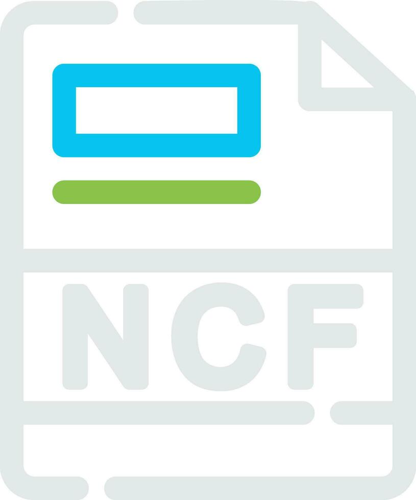 ncf kreativ Symbol Design vektor