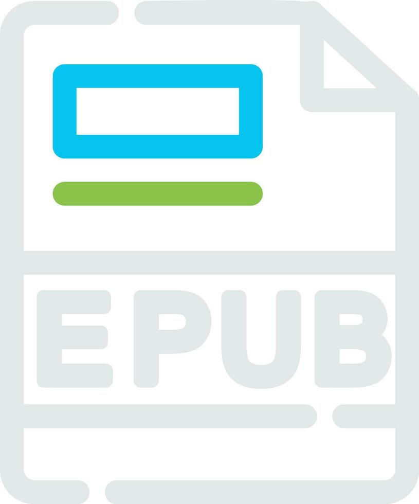 epub kreativ Symbol Design vektor